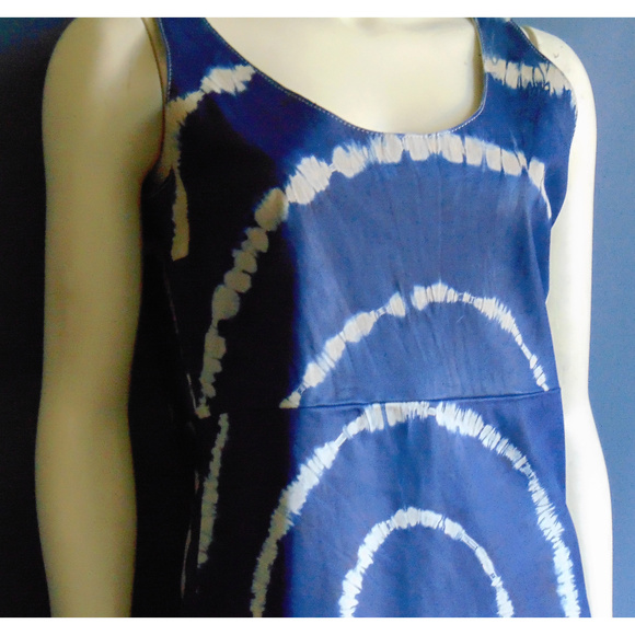 Tory Burch Justine Tie Dye Leather Dress 10 - Picture 2 of 5